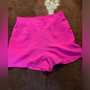 super cute, hot pink dress shorts! from a boutique.